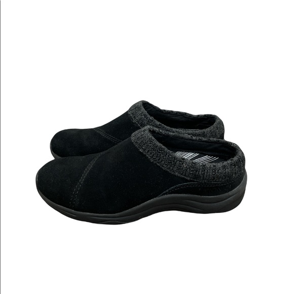 Vionic Arbor Action Black Suede Slip On Wedge Clog Shoe Womens Size 6.5 - Picture 4 of 7